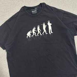 Top Gear BBC 2005 Evolution of The Stig Faded Black Graphic Tee Men's XXL